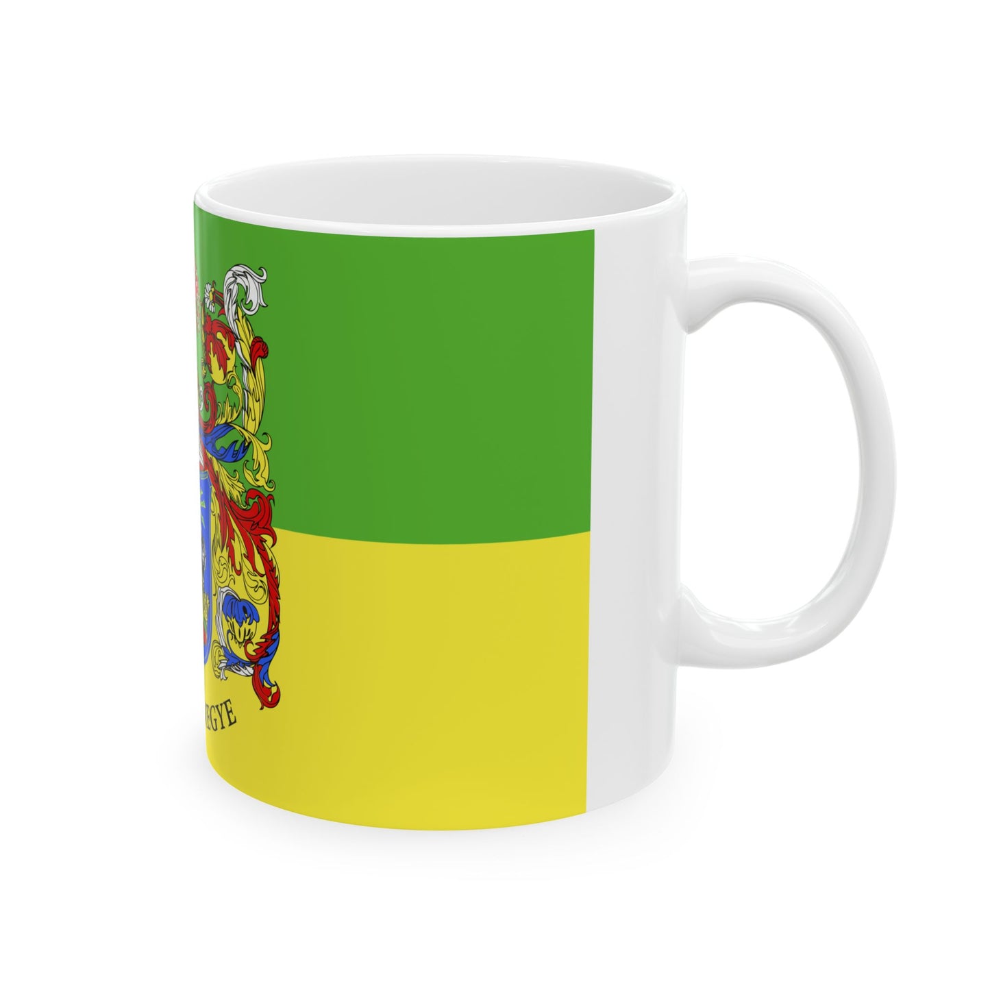 FLAG-Somogy-megye (Hungary) White Coffee Mug-Go Mug Yourself