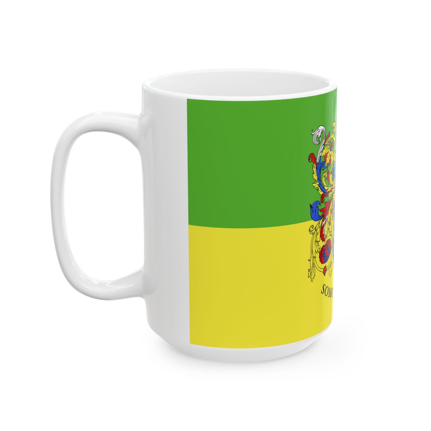 FLAG-Somogy-megye (Hungary) White Coffee Mug-Go Mug Yourself