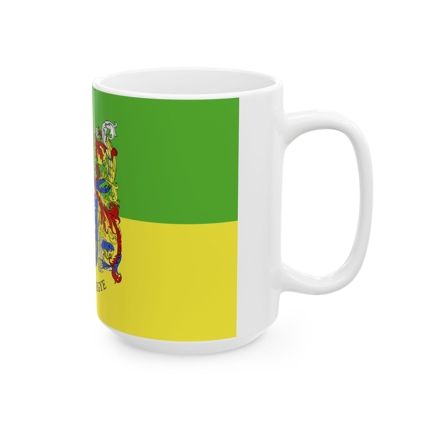 FLAG-Somogy-megye (Hungary) White Coffee Mug-Go Mug Yourself