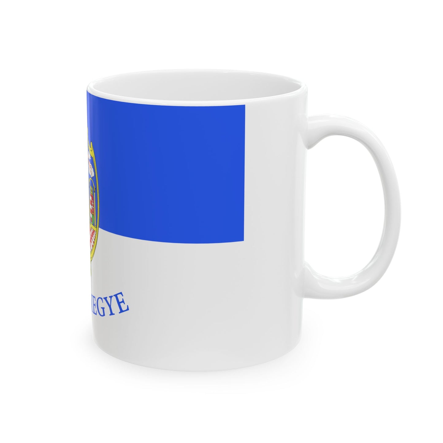 FLAG-Tolna-megye (Hungary) White Coffee Mug-Go Mug Yourself
