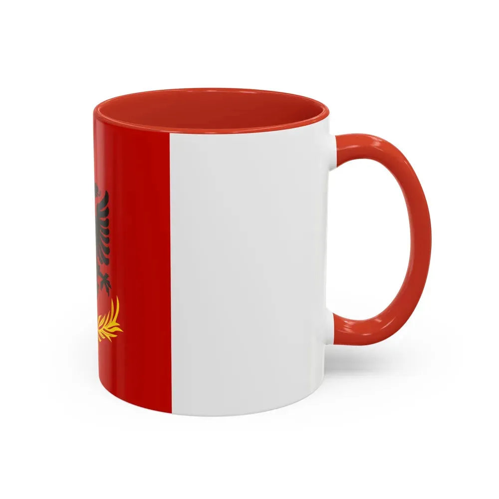 Flag variation of the Albanian Royal Army - Accent Coffee Mug - Go Mug Yourself