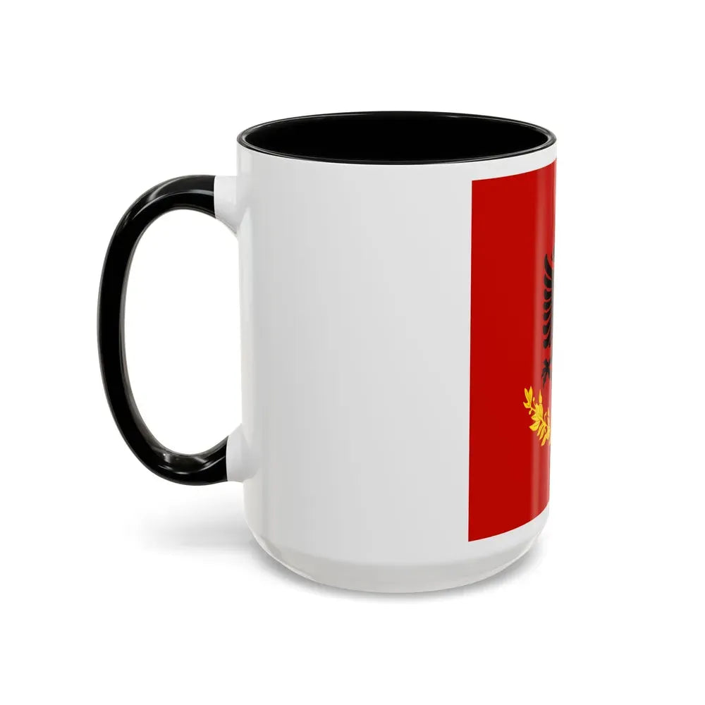 Flag variation of the Albanian Royal Army - Accent Coffee Mug - Go Mug Yourself