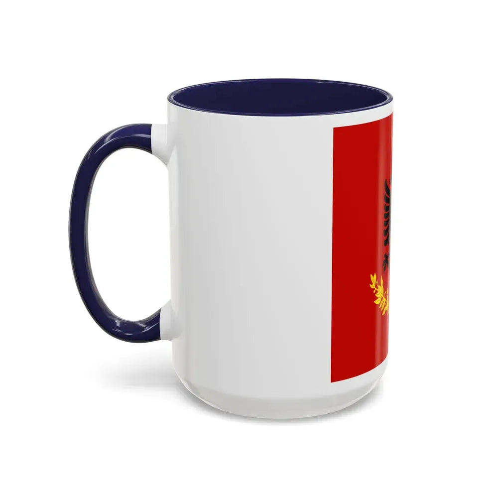 Flag variation of the Albanian Royal Army - Accent Coffee Mug - Go Mug Yourself
