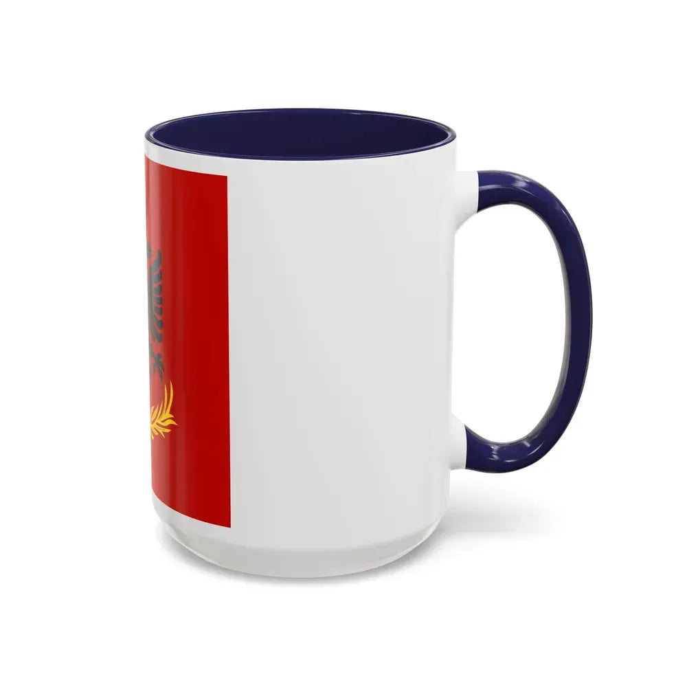 Flag variation of the Albanian Royal Army - Accent Coffee Mug - Go Mug Yourself