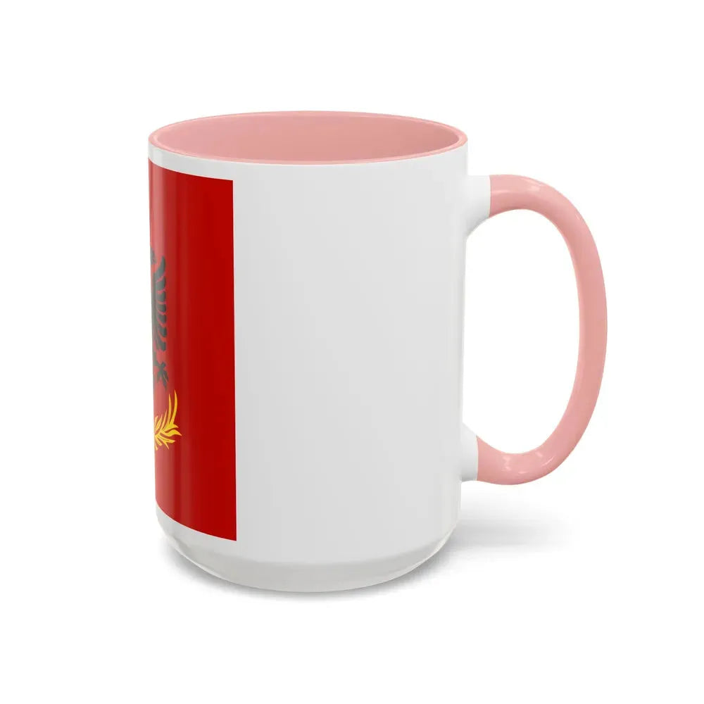 Flag variation of the Albanian Royal Army - Accent Coffee Mug - Go Mug Yourself