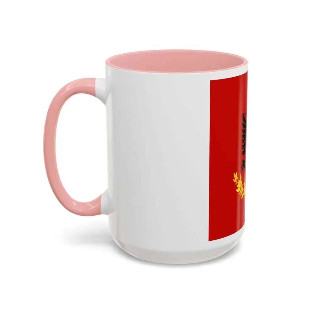 Flag variation of the Albanian Royal Army - Accent Coffee Mug - Go Mug Yourself