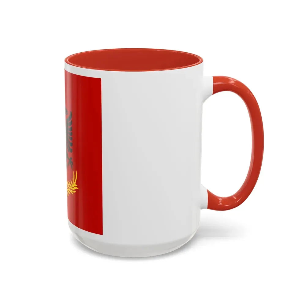 Flag variation of the Albanian Royal Army - Accent Coffee Mug - Go Mug Yourself