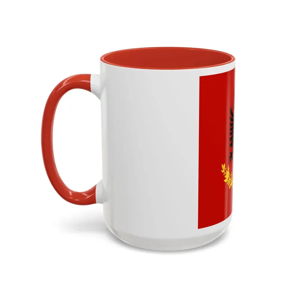 Flag variation of the Albanian Royal Army - Accent Coffee Mug - Go Mug Yourself