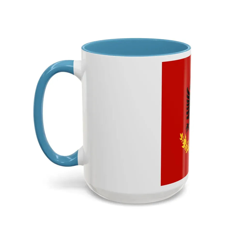 Flag variation of the Albanian Royal Army - Accent Coffee Mug - Go Mug Yourself