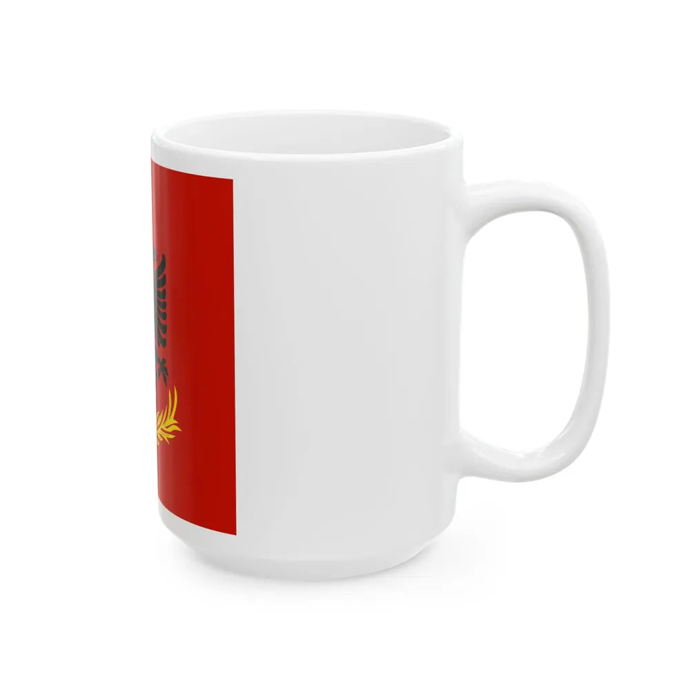 Flag variation of the Albanian Royal Army (Albania) White Coffee Mug - Go Mug Yourself
