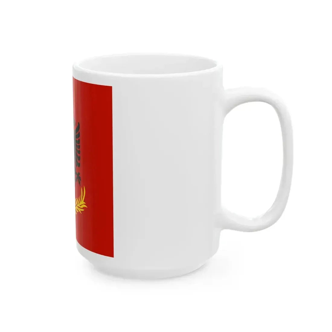 Flag variation of the Albanian Royal Army (Albania) White Coffee Mug - Go Mug Yourself