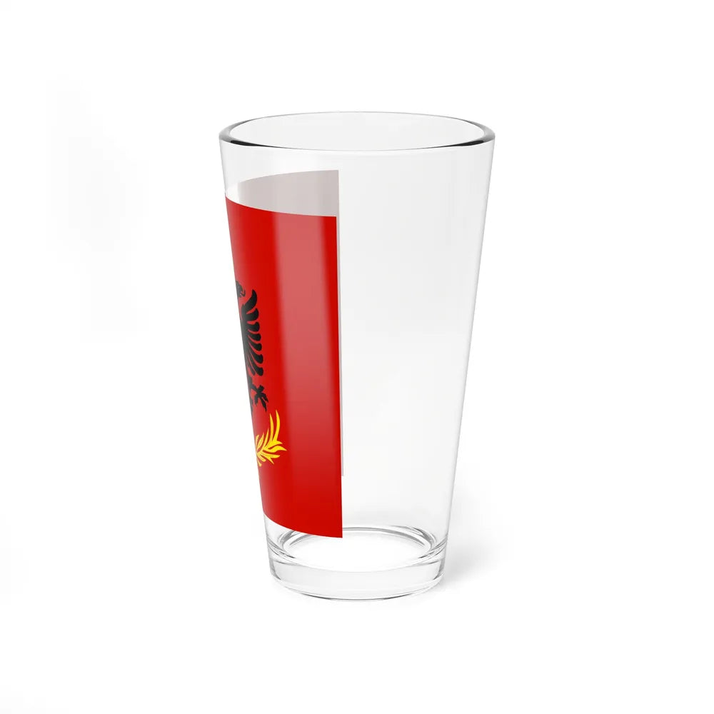 Flag variation of the Albanian Royal Army - Pint Glass 16oz - Go Mug Yourself