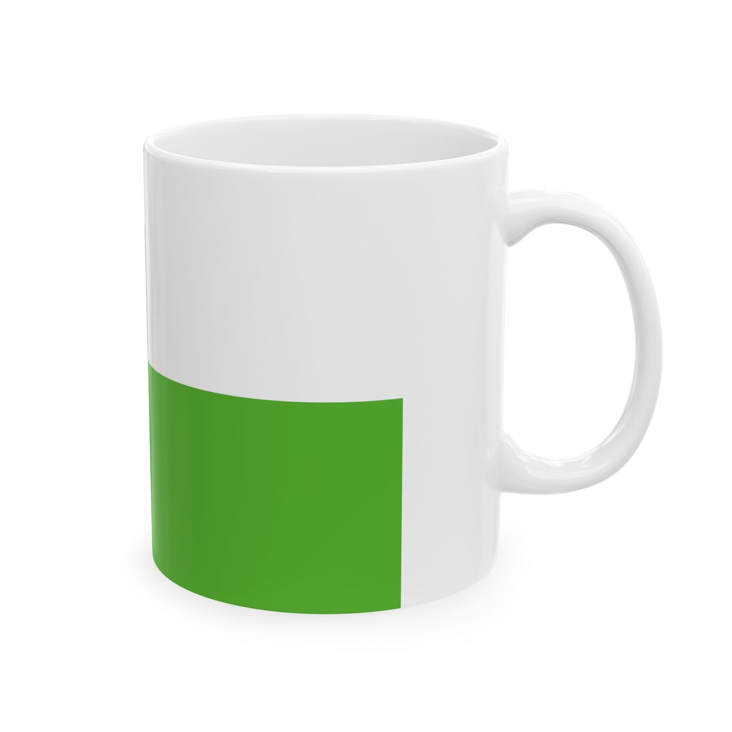 FLAG-Veszprem-megye (Hungary) White Coffee Mug-Go Mug Yourself