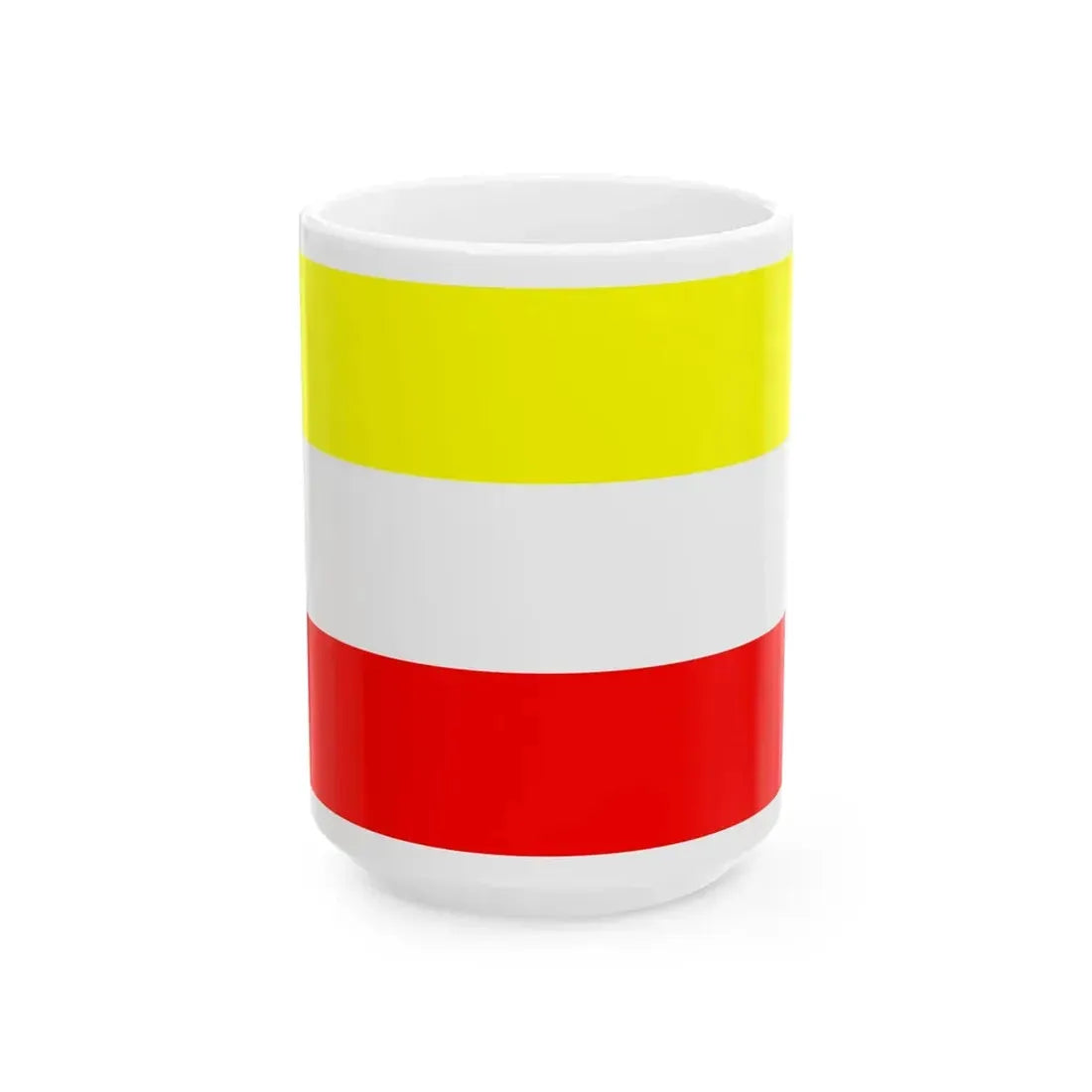 Flaga pow szamotulski (Poland) White Coffee Mug 15oz - Go Mug Yourself