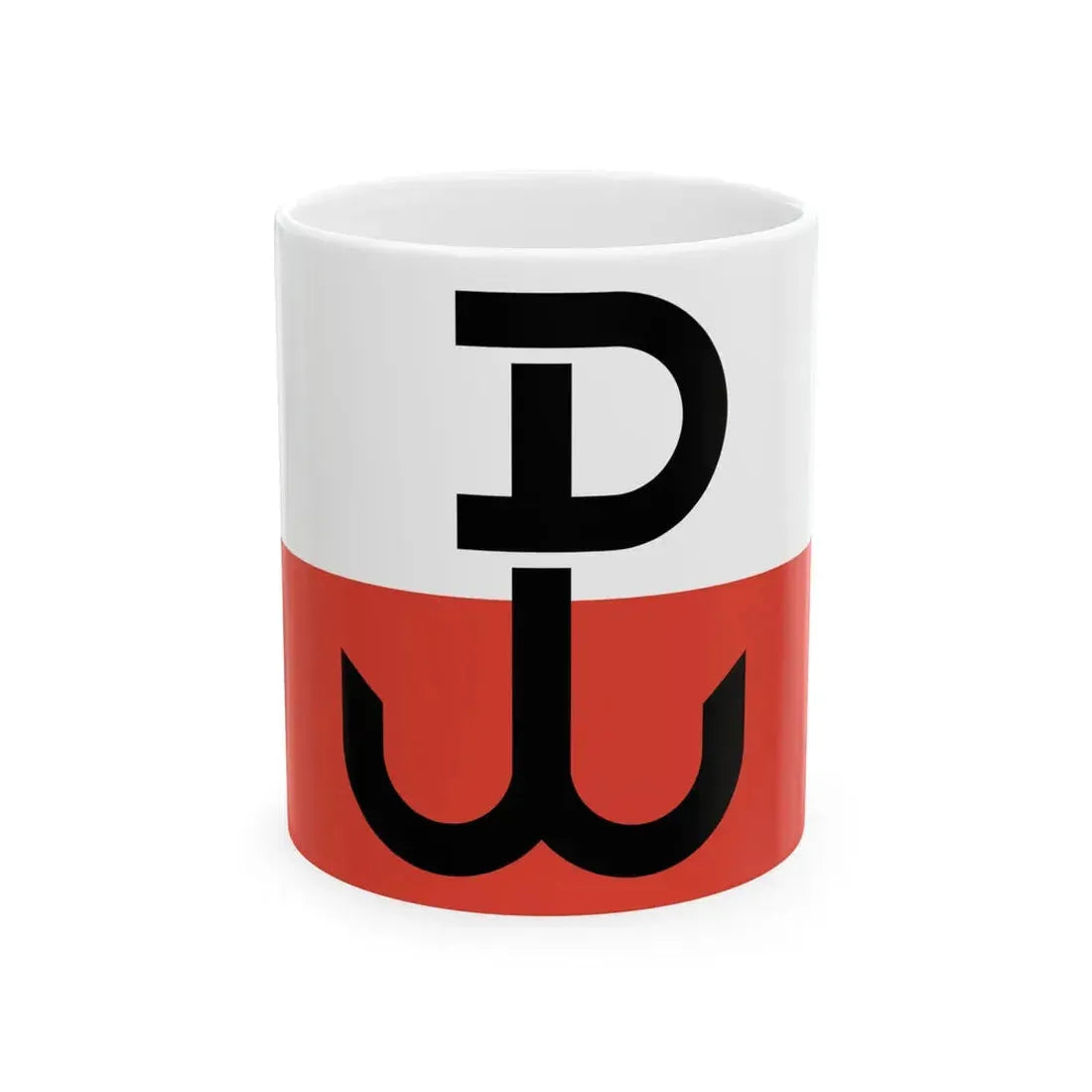 Flaga PPP (Poland) White Coffee Mug 11oz - Go Mug Yourself