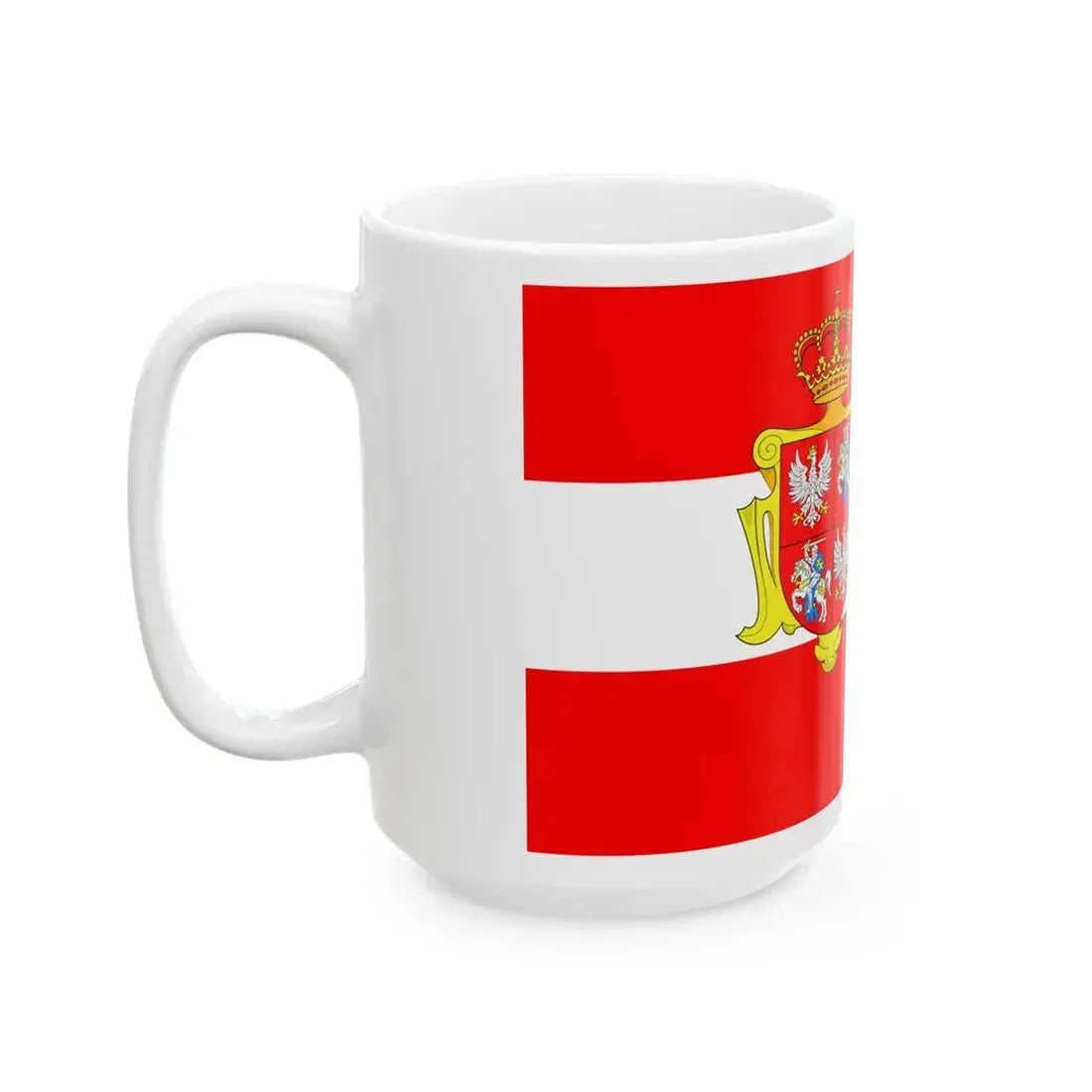Flaga Rzeczypospolitej Obojga Narodow ogolna (Lithuania) White Coffee Mug - Go Mug Yourself