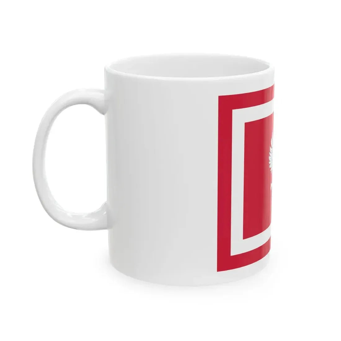 Flaga Szefa Sztabu Generalnego Wojska Polskiego (Poland) White Coffee Mug - Go Mug Yourself