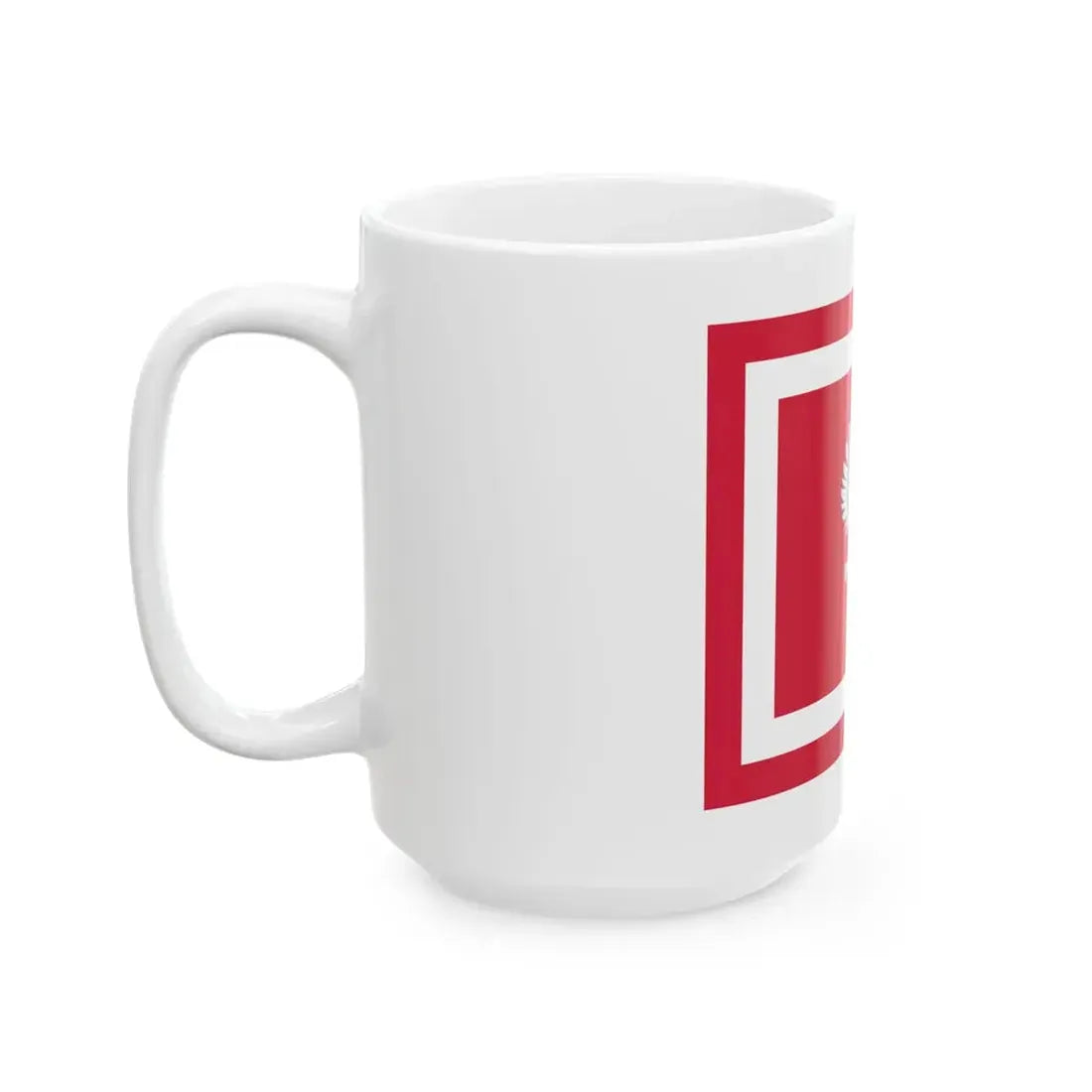 Flaga Szefa Sztabu Generalnego Wojska Polskiego (Poland) White Coffee Mug - Go Mug Yourself