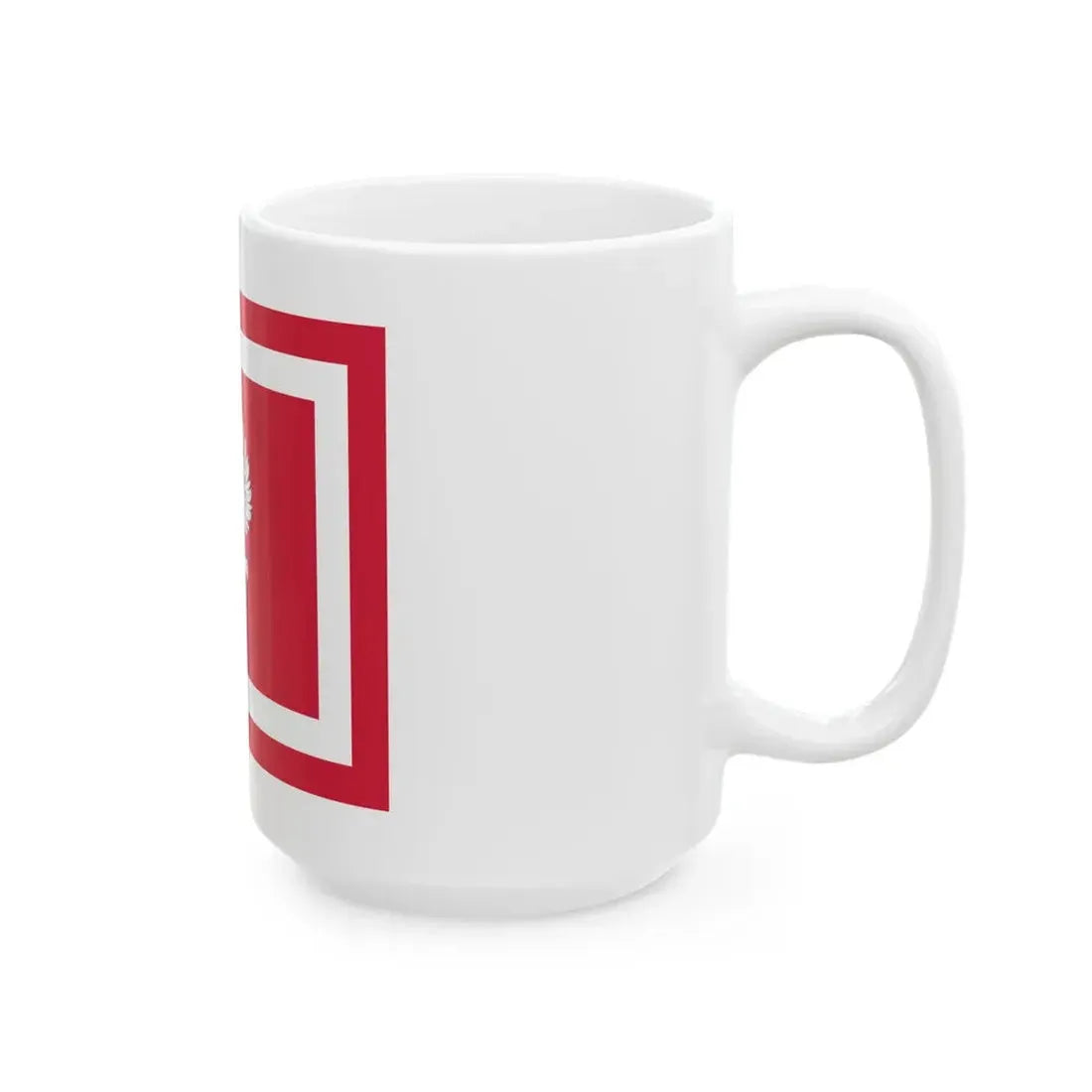 Flaga Szefa Sztabu Generalnego Wojska Polskiego (Poland) White Coffee Mug - Go Mug Yourself