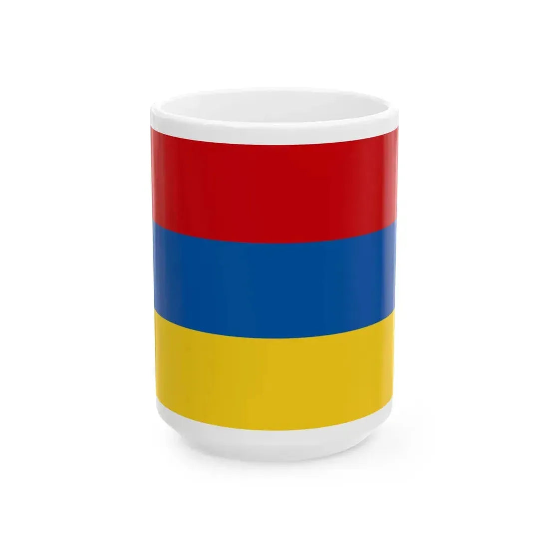 Flaga Zabrza (Poland) White Coffee Mug 15oz - Go Mug Yourself