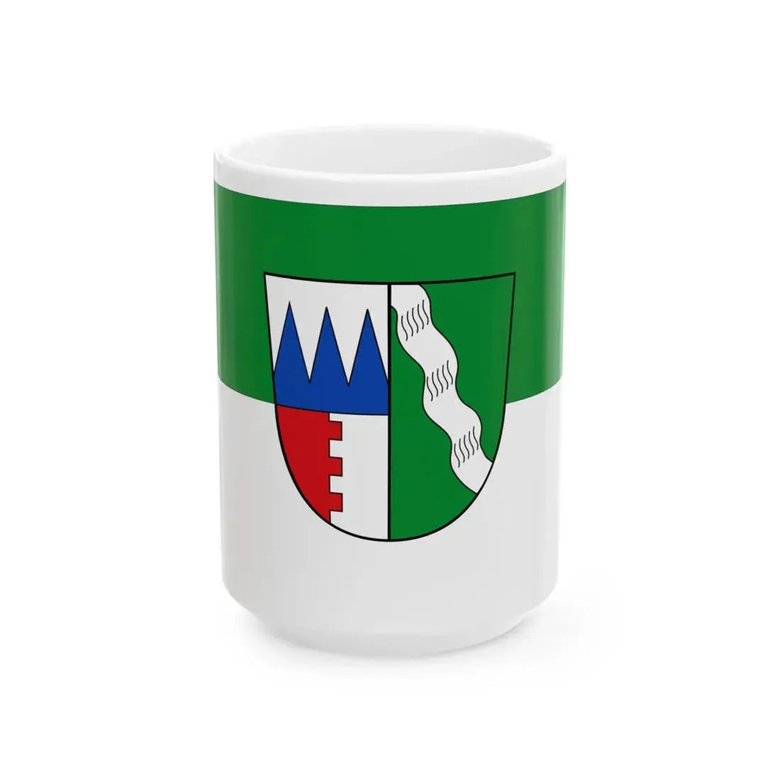 Flagg Kronenborg (Germany) White Coffee Mug 15oz - Go Mug Yourself