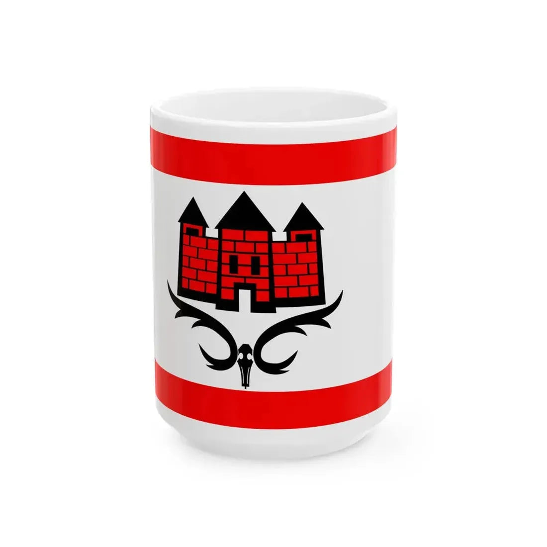Flagge Ahrensburg (Germany) White Coffee Mug 15oz - Go Mug Yourself