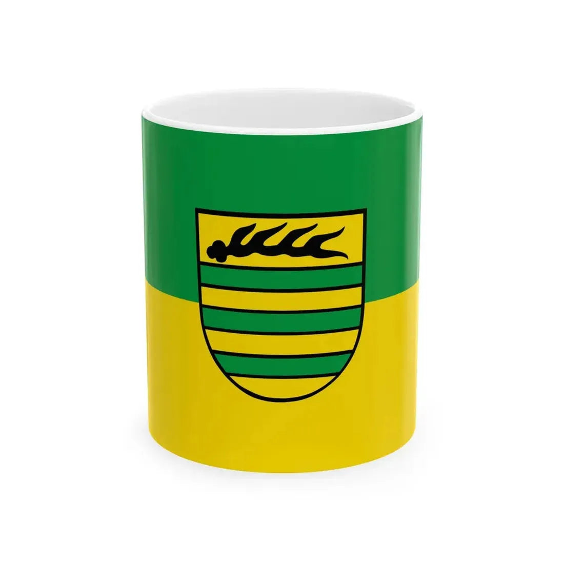 Flagge Aichtal (Germany) White Coffee Mug 11oz - Go Mug Yourself