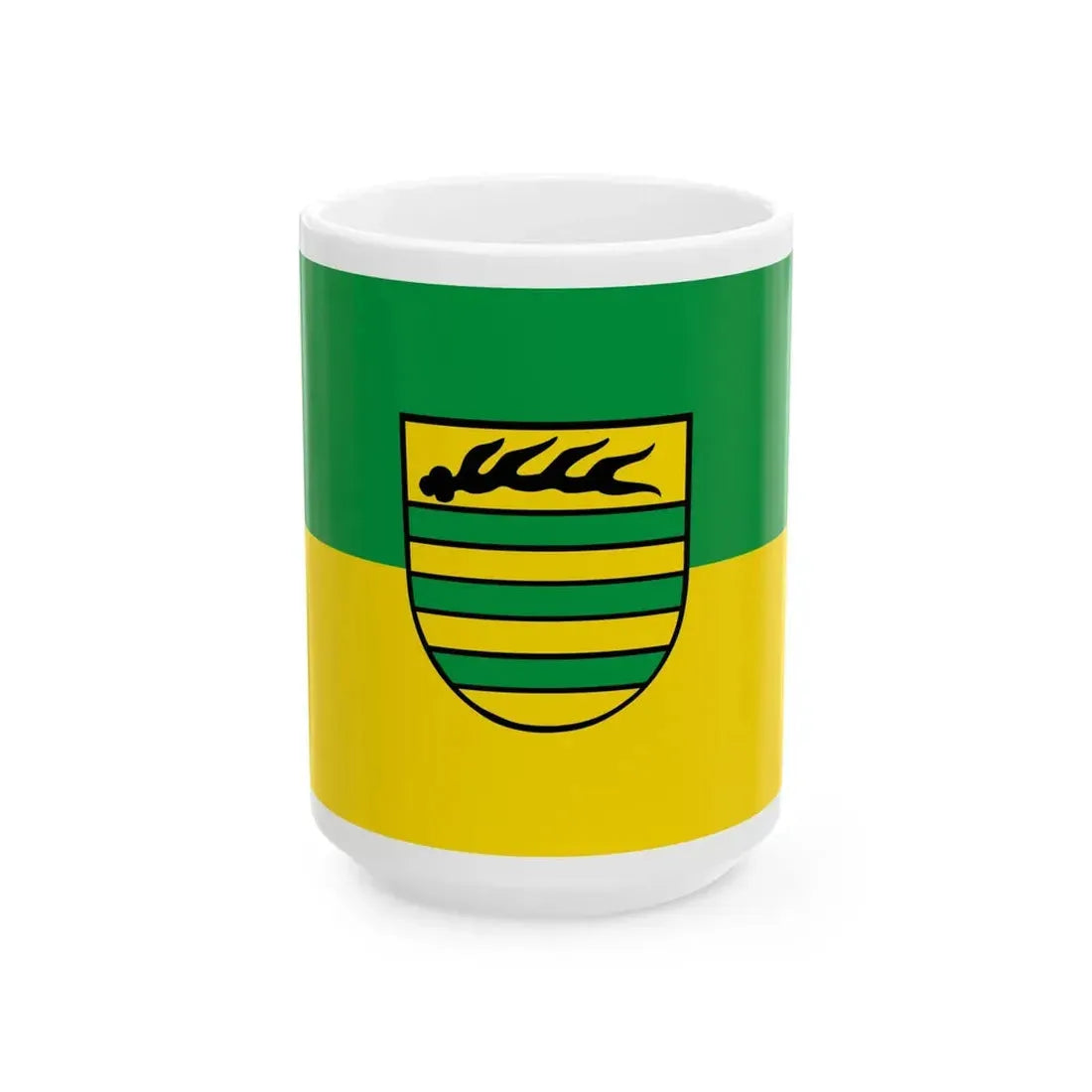 Flagge Aichtal (Germany) White Coffee Mug 15oz - Go Mug Yourself