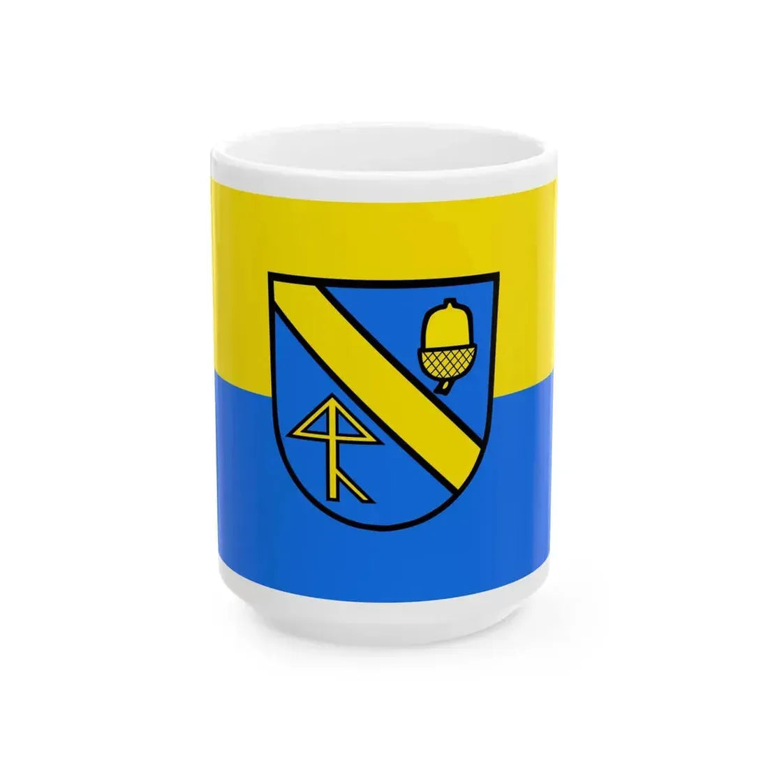 Flagge Aichwald (Germany) White Coffee Mug 15oz - Go Mug Yourself