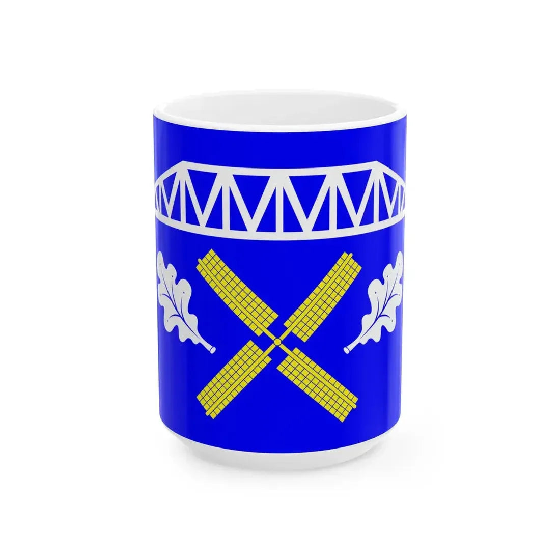 Flagge Amt Burg-Sankt Michaelisdonn (Germany) White Coffee Mug 15oz - Go Mug Yourself