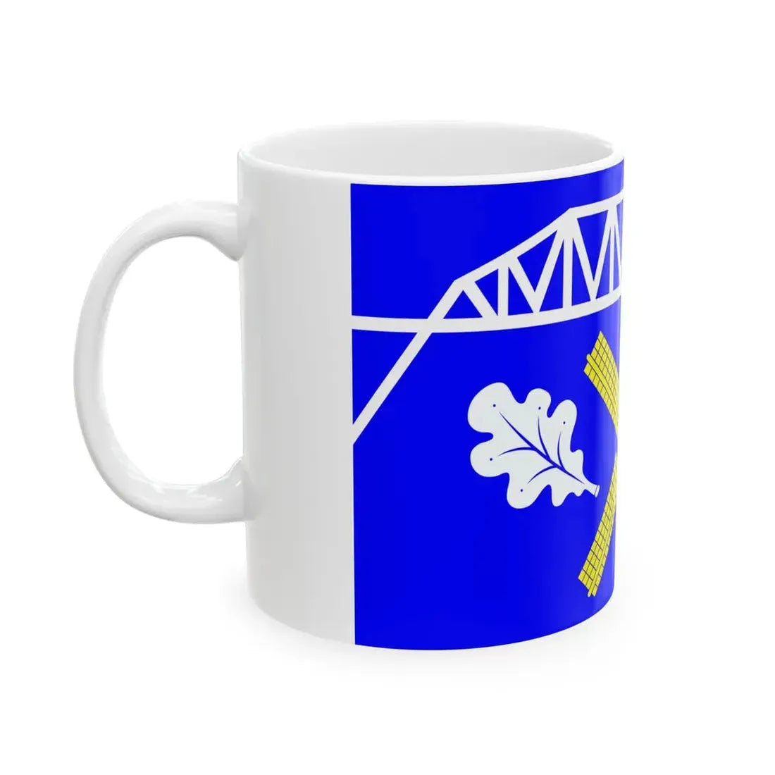 Flagge Amt Burg-Sankt Michaelisdonn (Germany) White Coffee Mug - Go Mug Yourself
