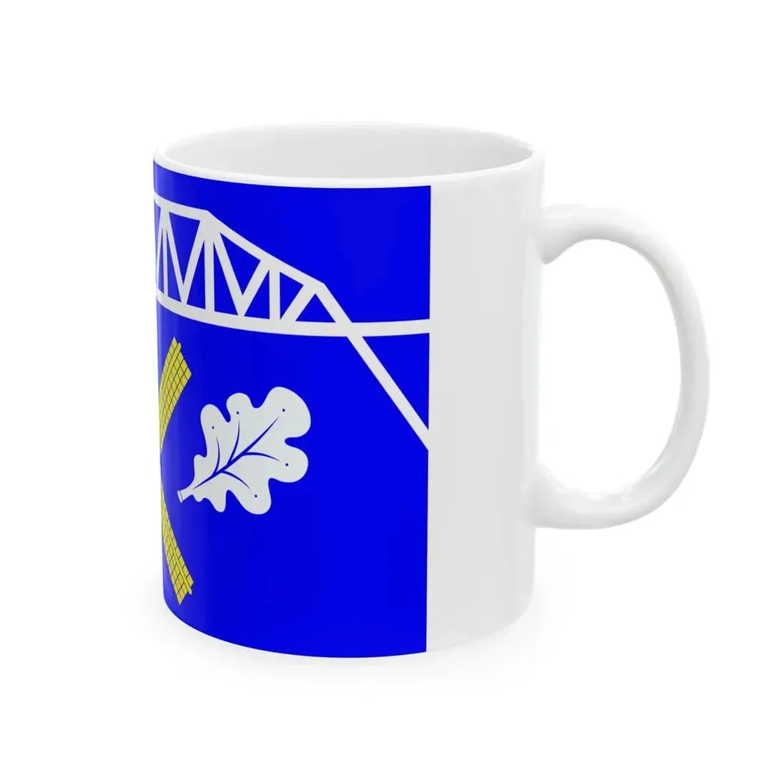 Flagge Amt Burg-Sankt Michaelisdonn (Germany) White Coffee Mug - Go Mug Yourself