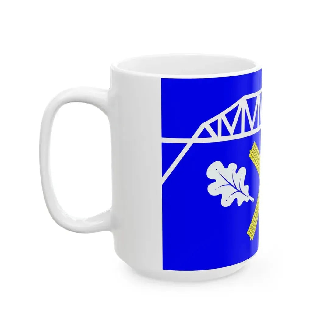 Flagge Amt Burg-Sankt Michaelisdonn (Germany) White Coffee Mug - Go Mug Yourself