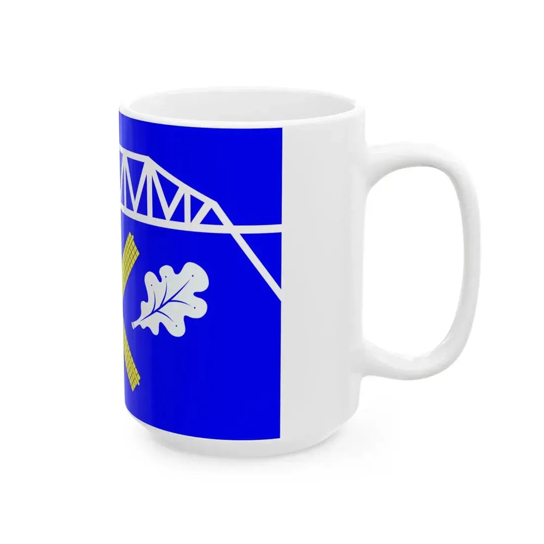 Flagge Amt Burg-Sankt Michaelisdonn (Germany) White Coffee Mug - Go Mug Yourself