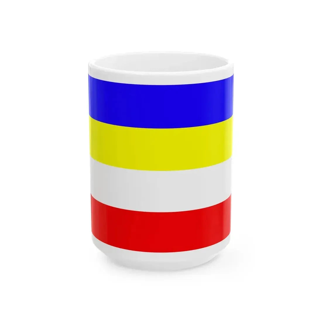Flagge Amt Eiderstedt (Germany) White Coffee Mug 15oz - Go Mug Yourself