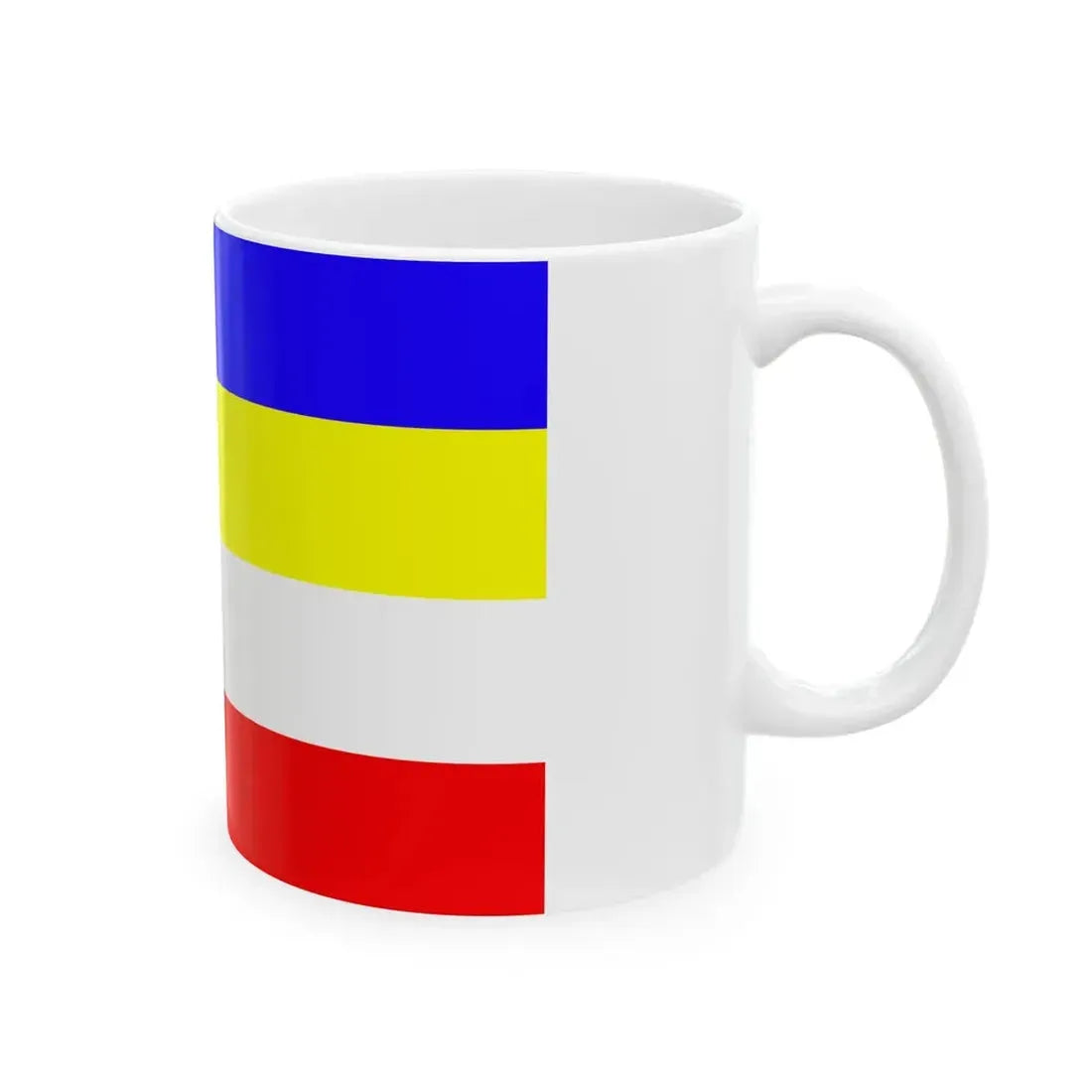 Flagge Amt Eiderstedt (Germany) White Coffee Mug - Go Mug Yourself