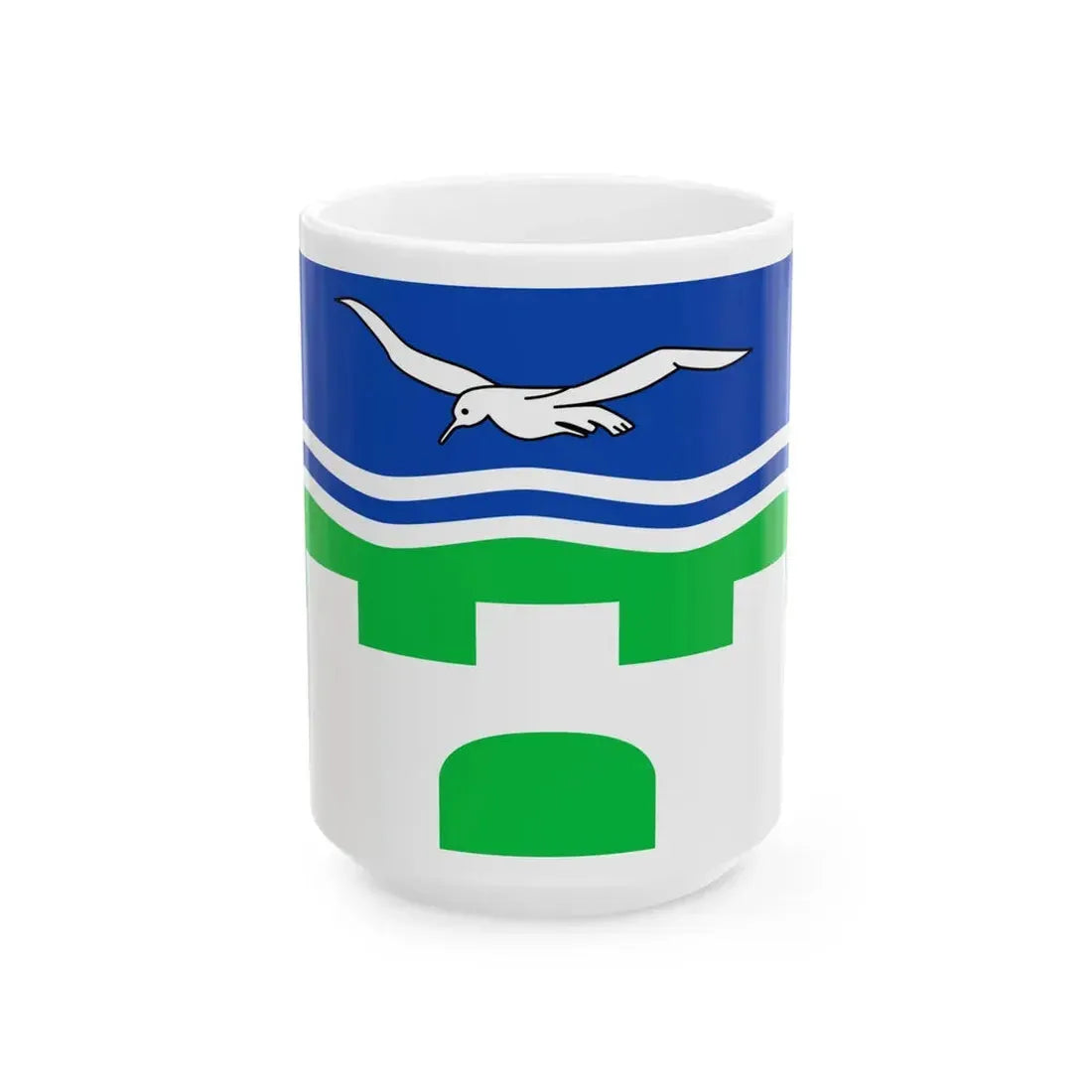 Flagge Amt Marne-Nordsee (Germany) White Coffee Mug 15oz - Go Mug Yourself