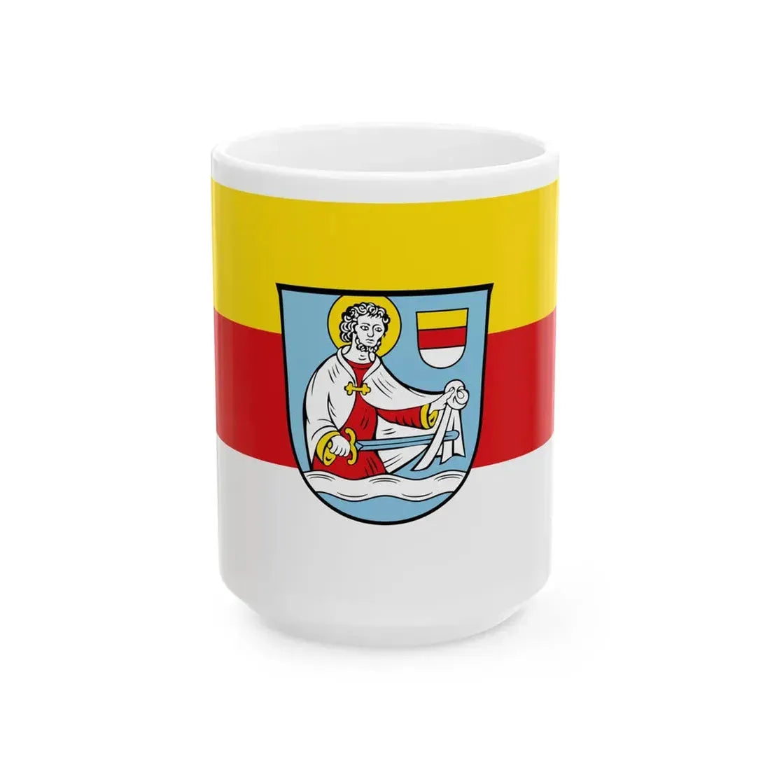 Flagge Arnschwang (Germany) White Coffee Mug 15oz - Go Mug Yourself