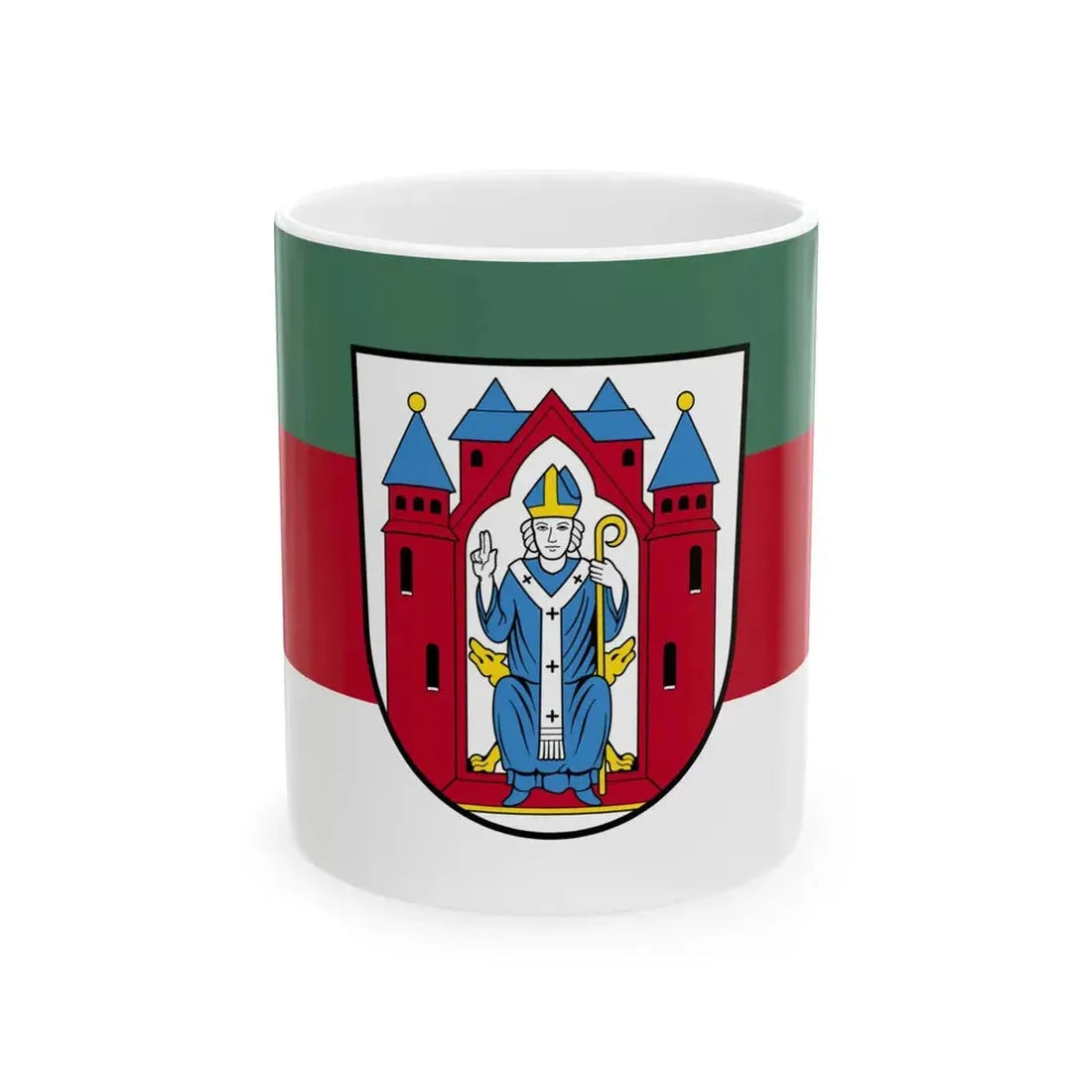 Flagge Aschaffenburg (Germany) White Coffee Mug 11oz - Go Mug Yourself