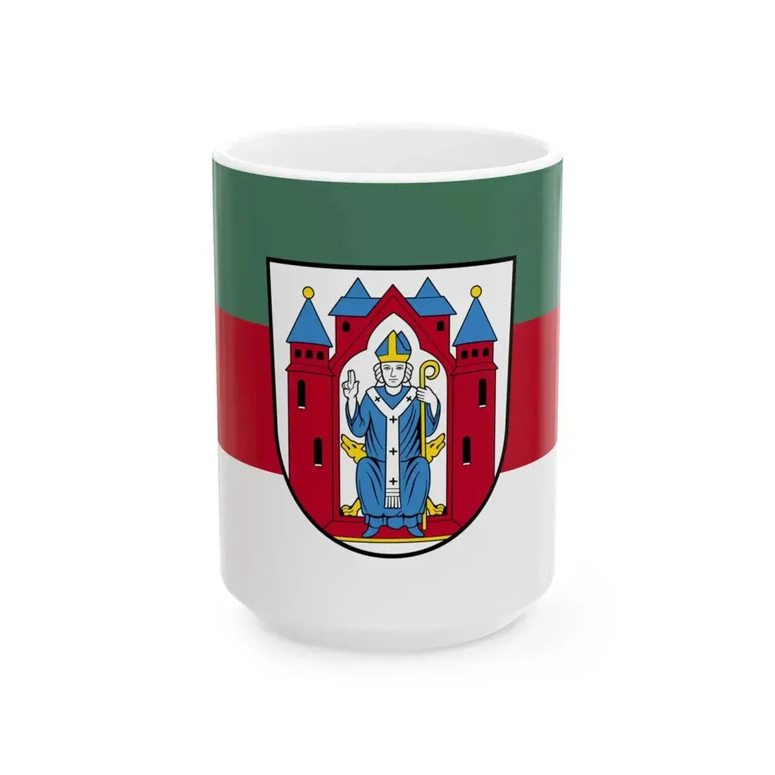 Flagge Aschaffenburg (Germany) White Coffee Mug 15oz - Go Mug Yourself