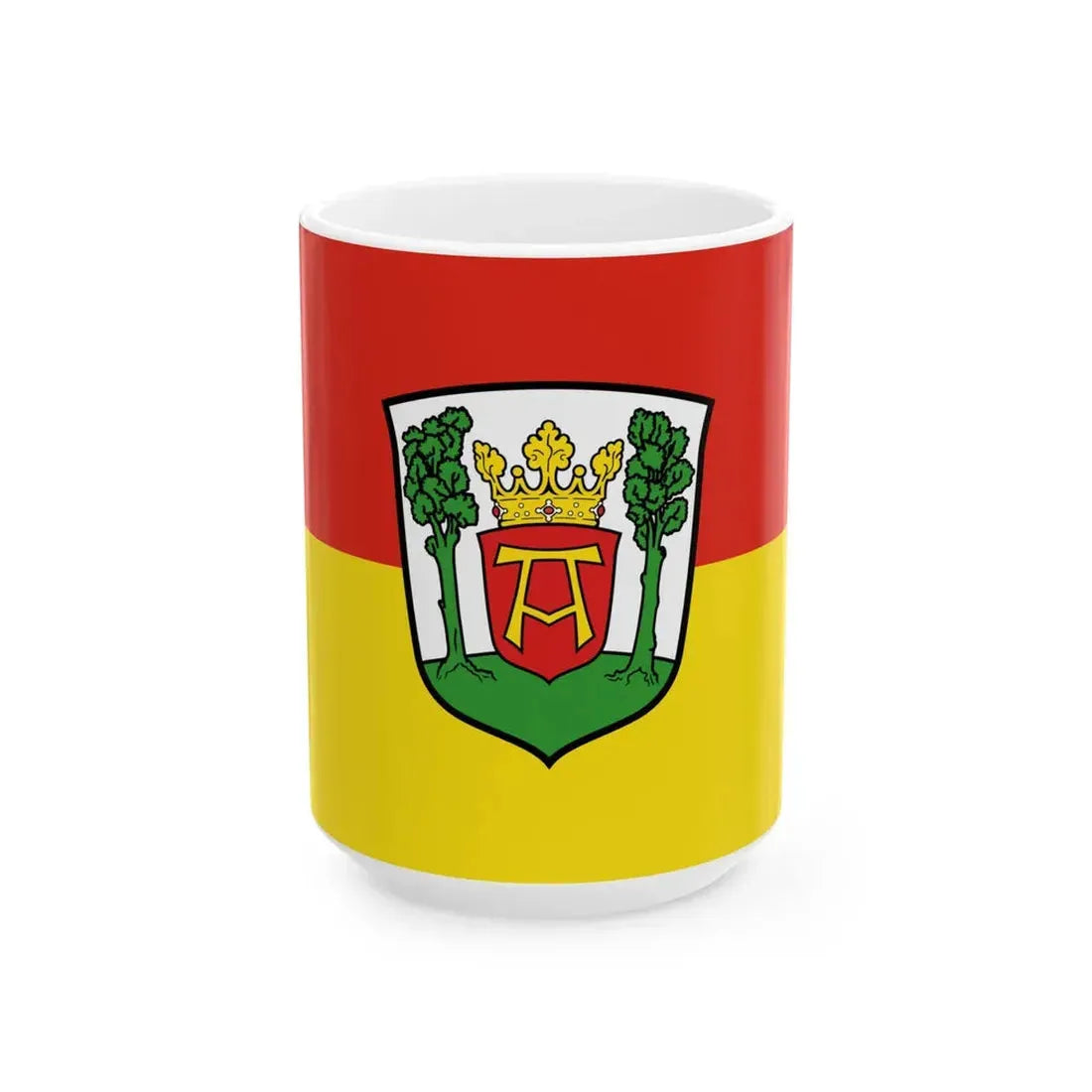 Flagge Aurich (Germany) White Coffee Mug 15oz - Go Mug Yourself