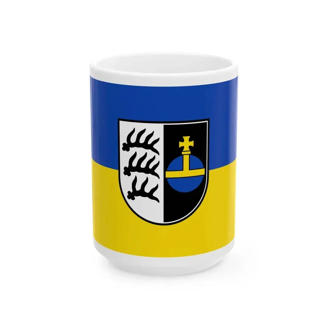 Flagge Backnang (Germany) White Coffee Mug 15oz - Go Mug Yourself
