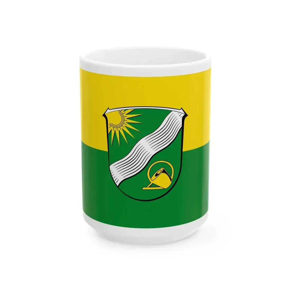 Flagge Bad Endbach (Germany) White Coffee Mug 15oz - Go Mug Yourself