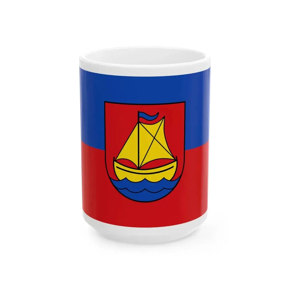 Flagge Barssel (Germany) White Coffee Mug 15oz - Go Mug Yourself