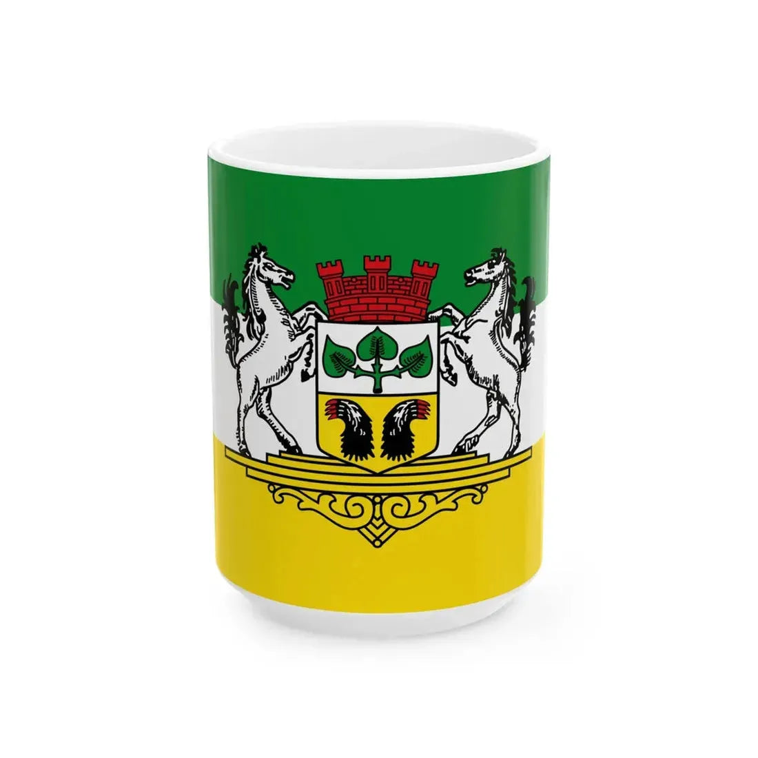 Flagge Bassum (Germany) White Coffee Mug 15oz - Go Mug Yourself