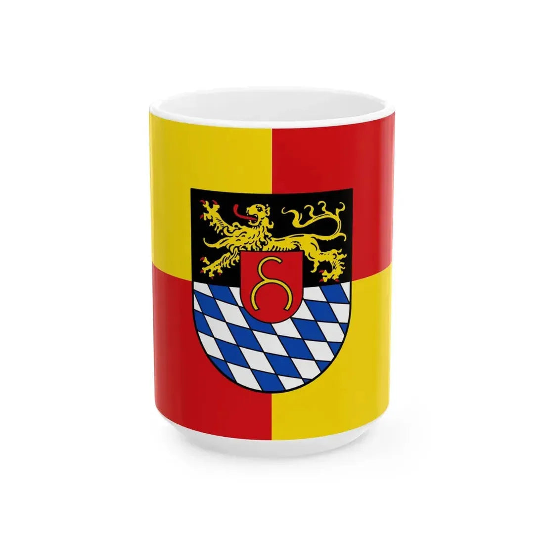 Flagge Bellheim (Germany) White Coffee Mug 15oz - Go Mug Yourself