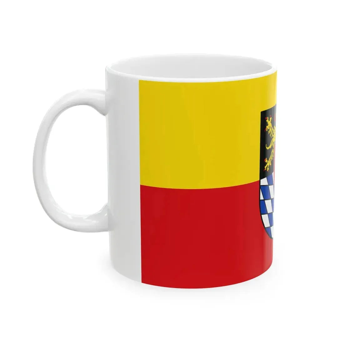 Flagge Bellheim (Germany) White Coffee Mug - Go Mug Yourself