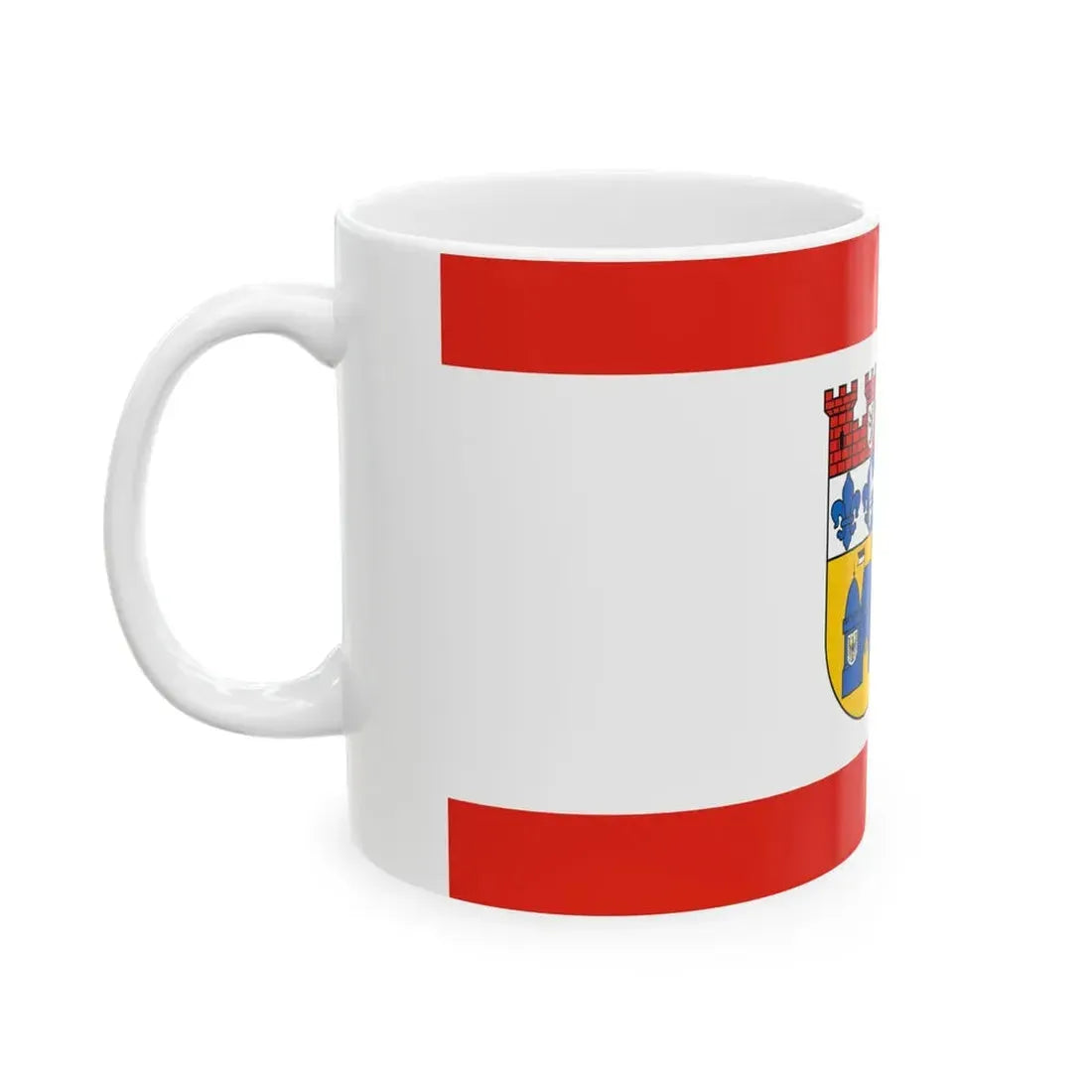 Flagge Bezirk Charlottenburg-Wilmersdorf (Germany) White Coffee Mug - Go Mug Yourself