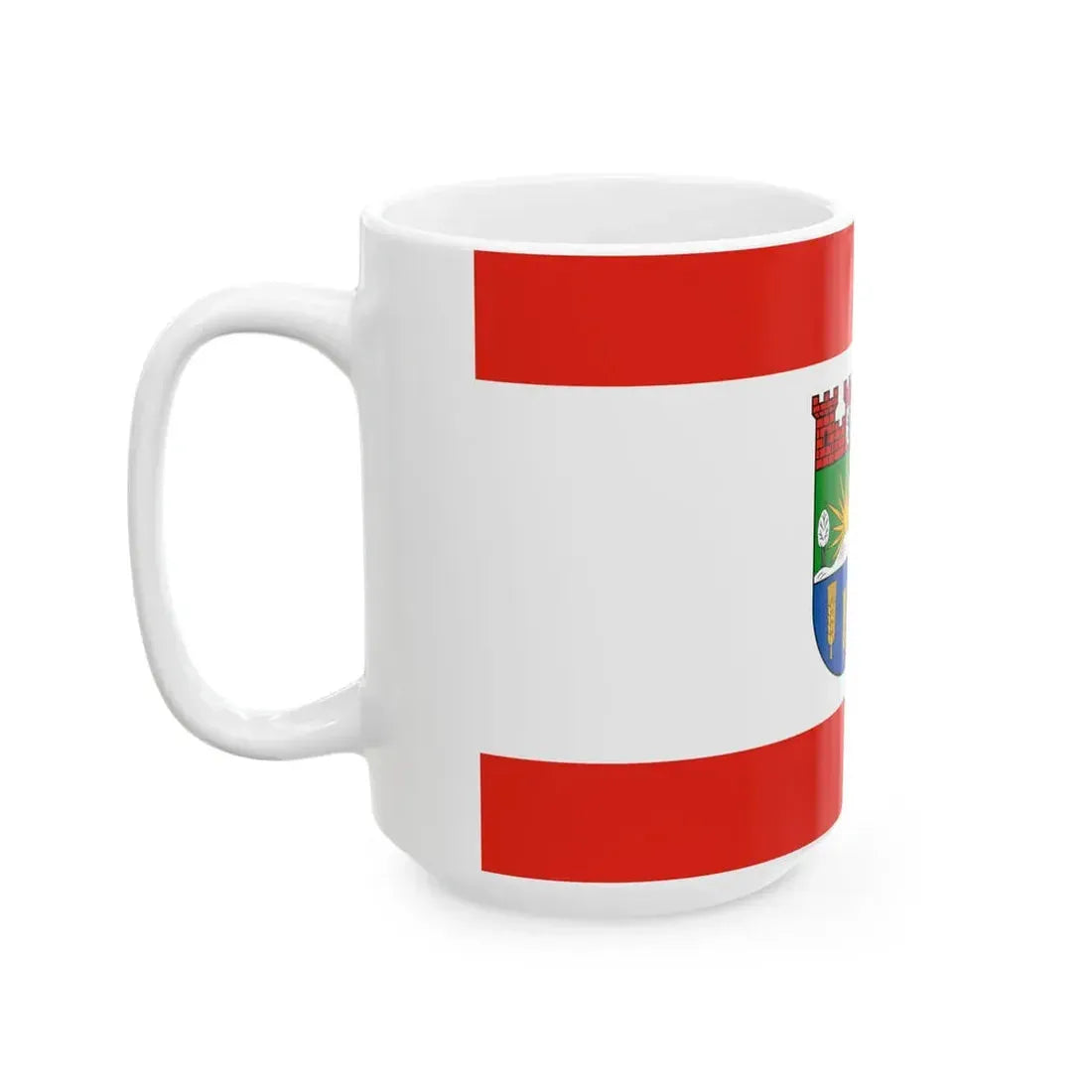 Flagge Bezirk Lichtenberg (Germany) White Coffee Mug - Go Mug Yourself