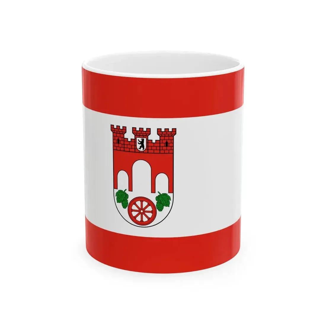 Flagge Bezirk Pankow (Germany) White Coffee Mug 11oz - Go Mug Yourself